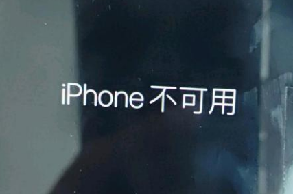 滕州苹果服务网点分享锁屏界面显示“iPhone 不可用”如何解决 